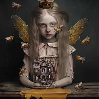"The Bee Queen's Embrace"