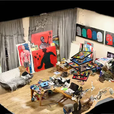 HANS' studio in Los Angeles, California on 21.11.2024
