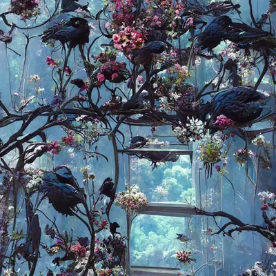 Ravens in the Sky Garden
