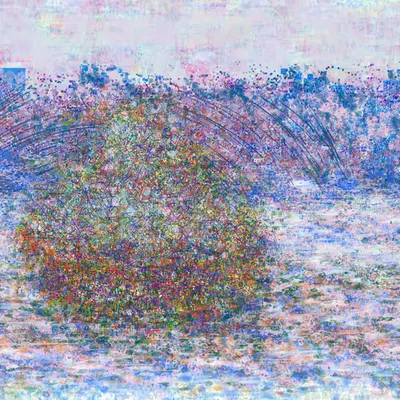 Stack of Wheat after Claude Monet Deconstruction I