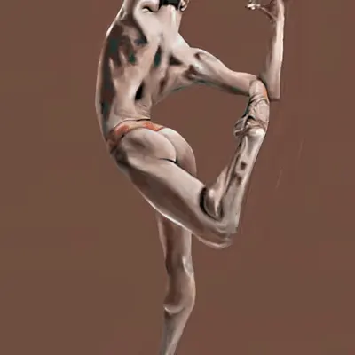 Triptych 2 'B Brown' 