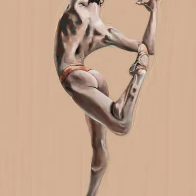 Triptych 3 'B Beige' 