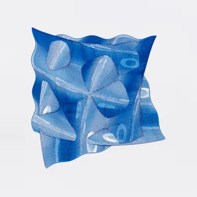Ribbons: Two Sheets in Blue