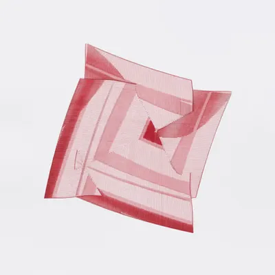 Ribbons: Two Sheets in Red