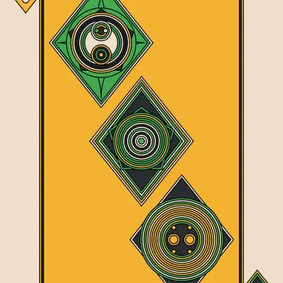 Three of Diamonds Dark