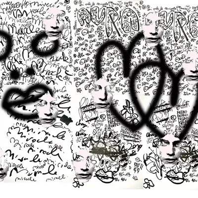 face + hearts