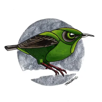 Bird on Silver | Honeycreeper