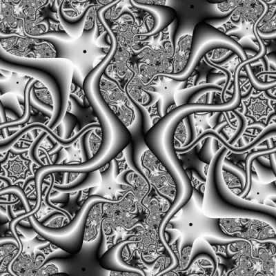 Blackened - Abstract Fractal Artwork by Stan Ragets