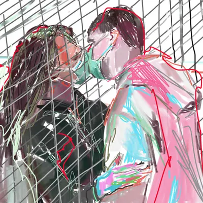Fence Kissing