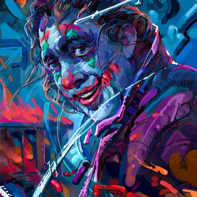 Unemployed cousin of Nicolas Cage as The Joker cosplay