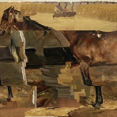 Exported horse