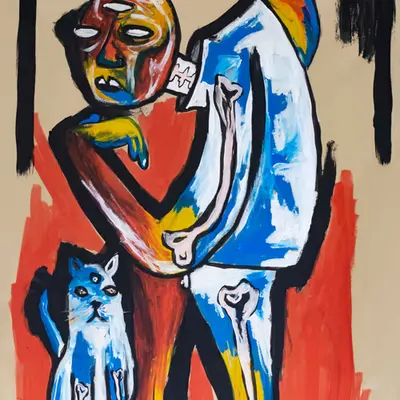 Man with small penis and a cat