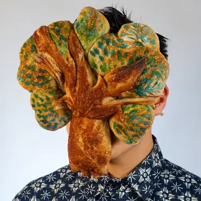 Cocoa and Matcha Sourdough Tree