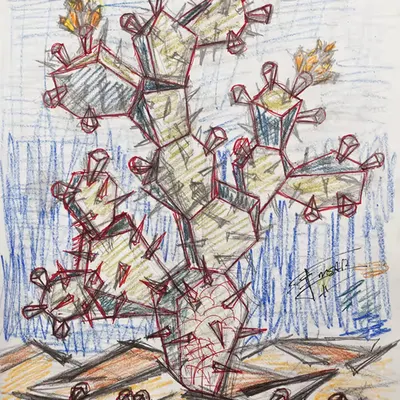 Nopal, Flor y Tuna (Sketch)
