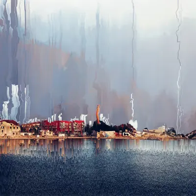 Small village by the sea
