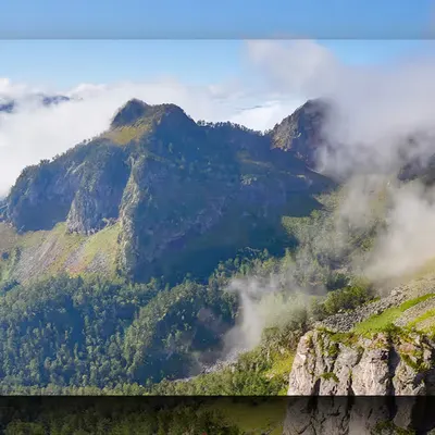 Mountains and Drop Shadows #13