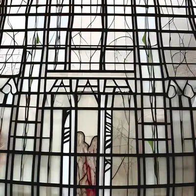 Silk Stained Glass #14