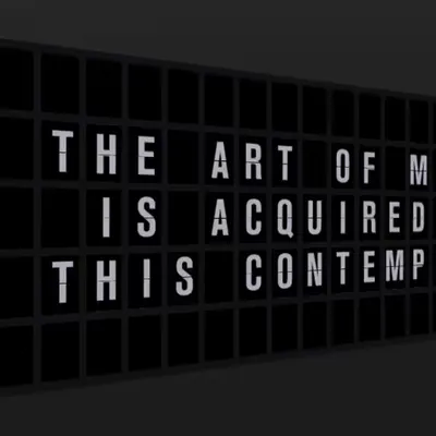 Appropriate Response: THE ART OF MEDICINE IS ACQUIRED AFTER THIS CONTEMPLATION.