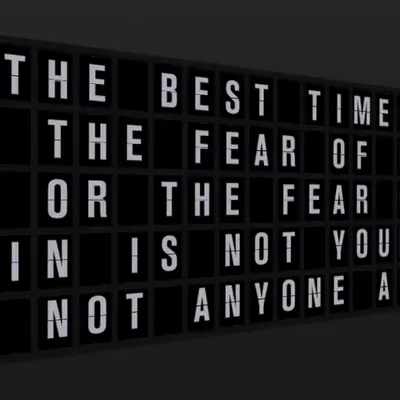 Appropriate Response: THE BEST TIME TO PUT THE FEAR OF DEFEAT OR THE FEAR OF HOPE IN IS NOT YOUNG, B