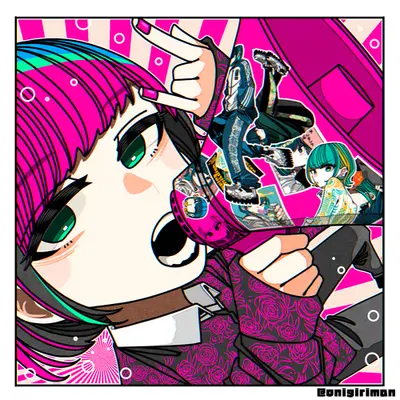 Sticker Megaphone Girl