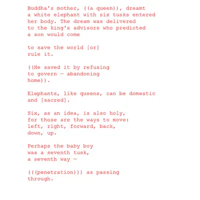 The Elephant that Foretold the Birth of the Buddha: Poem by Ana María Caballero #1