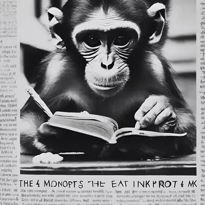 The Monkey of the Inkpot: Image Generated by Caballero's Poem 