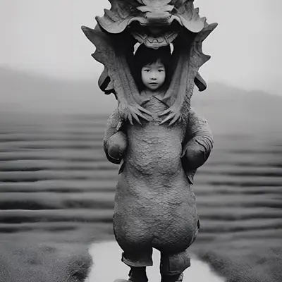Shang Yang: The Rain Bird: Image Generated by Caballero's Poem #1