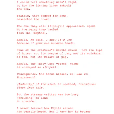 The Hundred-Heads: Poem by Ana María Caballero