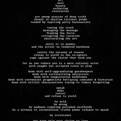 The Irrationalist Manifesto #1/99