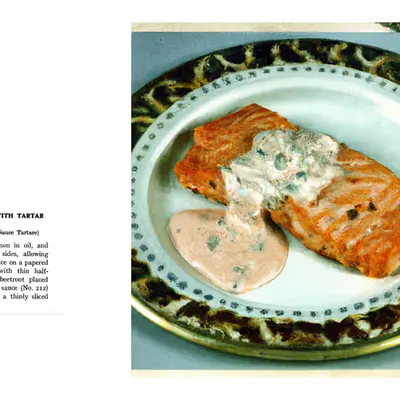 101. GRILLED SALMON WITH TARTAR SAUCE