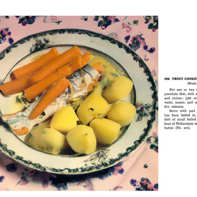106. TROUT COOKED WITH VEGETABLES