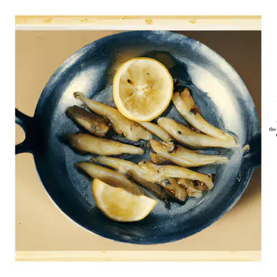110. FRIED SMALL WHITINGS AND LEMON