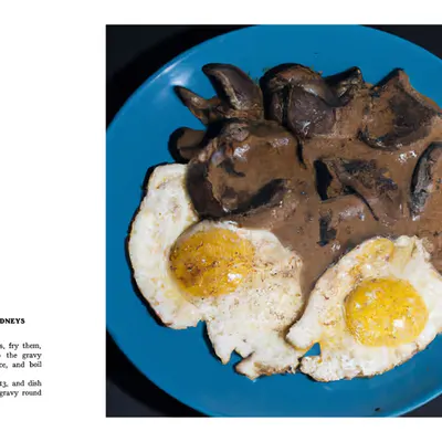 115. FRIED EGGS AND KIDNEYS