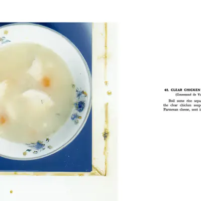 42. CLEAR CHICKEN SOUP WITH RICE