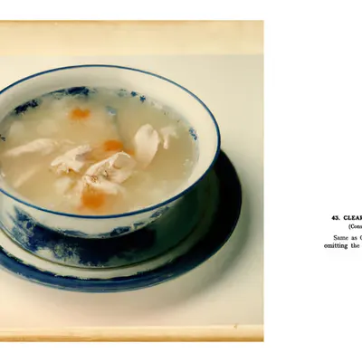 43. CLEAR GAME SOUP WITH RICE
