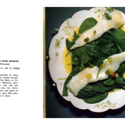 63. FILLETS OF SOLE WITH SPINACH