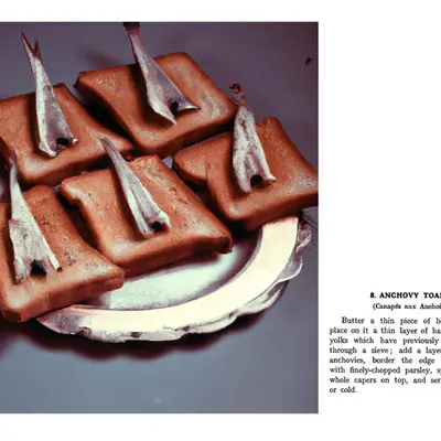 8. ANCHOVY TOAST