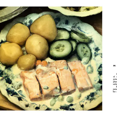 98. BOILED SALMON WITH HOLLANDAISE SAUCE