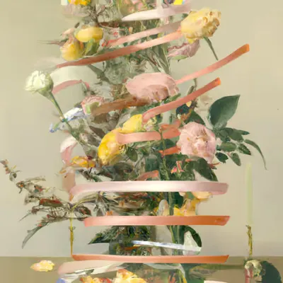 Nature Morte de Roses et Rubans