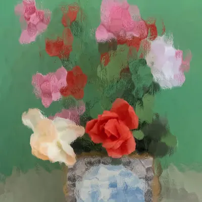 Roses in Cachepot