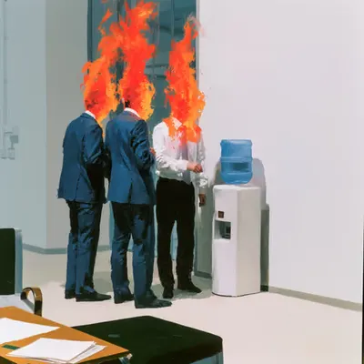 water cooler talk. 