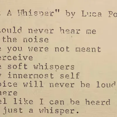 Just A Whisper
