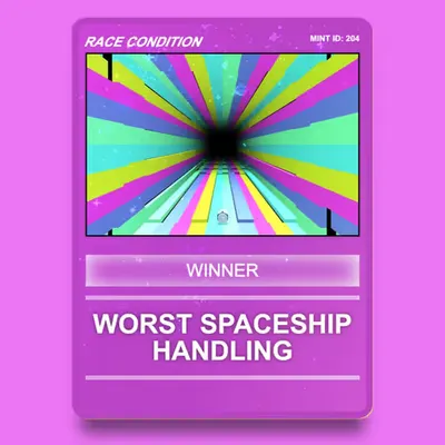 Worst Spaceship Handling – Race Condition Winner