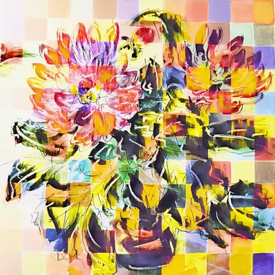 Dahlias Squared