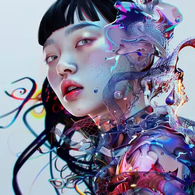 Glass Flower Drop