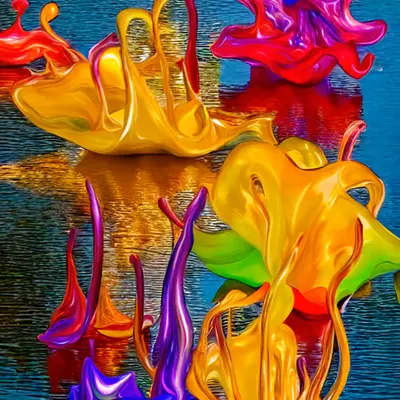 Glass on water #1