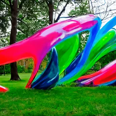 Cycling in NYC/// Glass blown installation #11