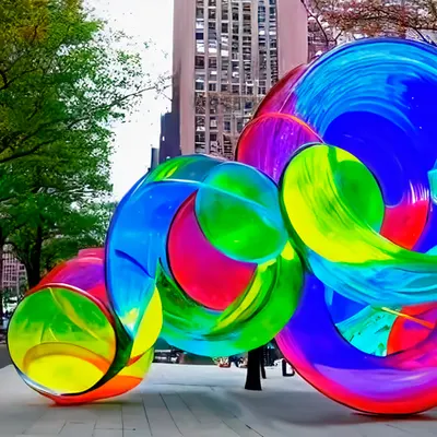 Cycling in NYC/// Glass blown installation #12