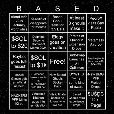Based Ghouls Bingo 2024