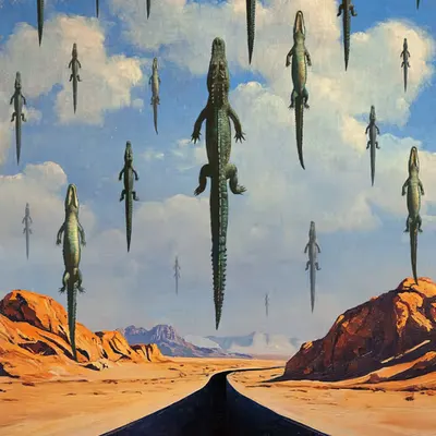 Alligator Lizards in the Air